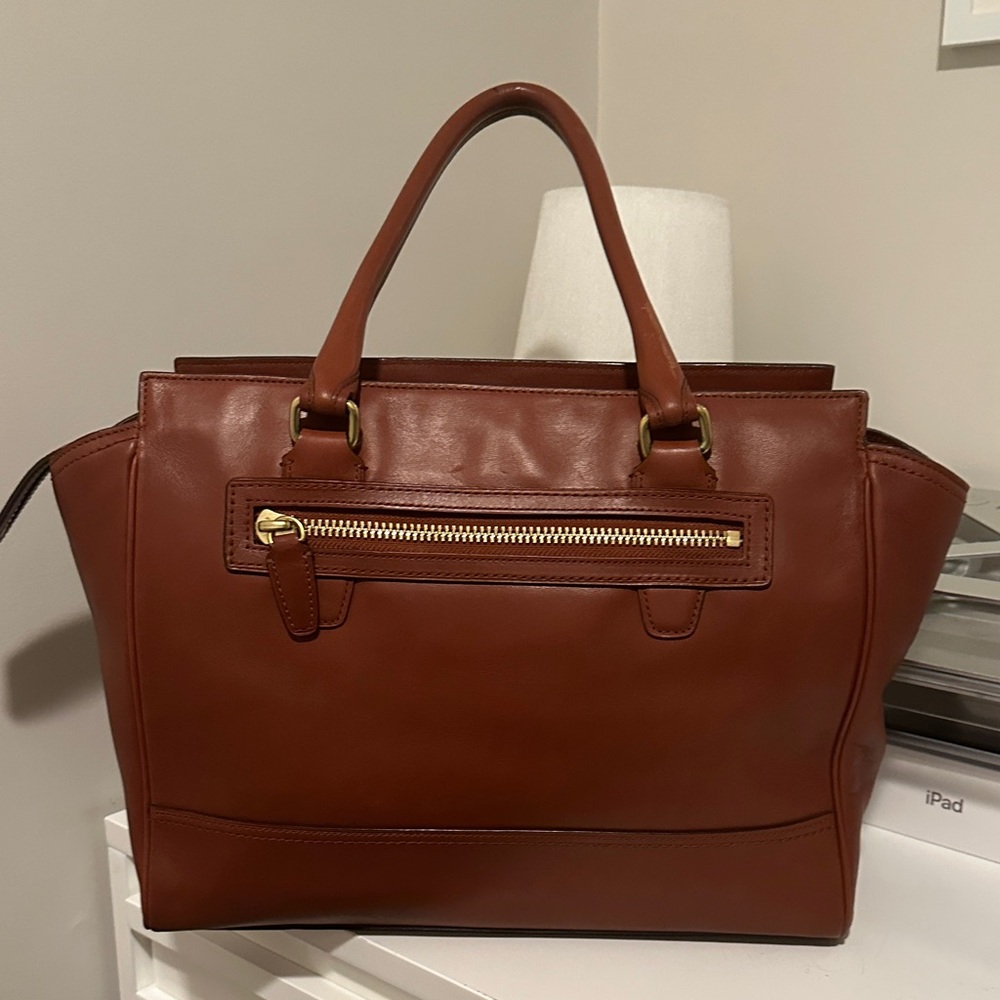 Coach Tan Leather Tote Bag - Picture 4 of 14